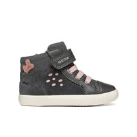 Geox Kids Geox Infants Girls Grey Velcro Strap B Gisli Sneakers - B661MA