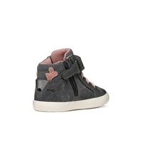 Geox Kids Geox Infants Girls Grey Velcro Strap B Gisli Sneakers - B661MA