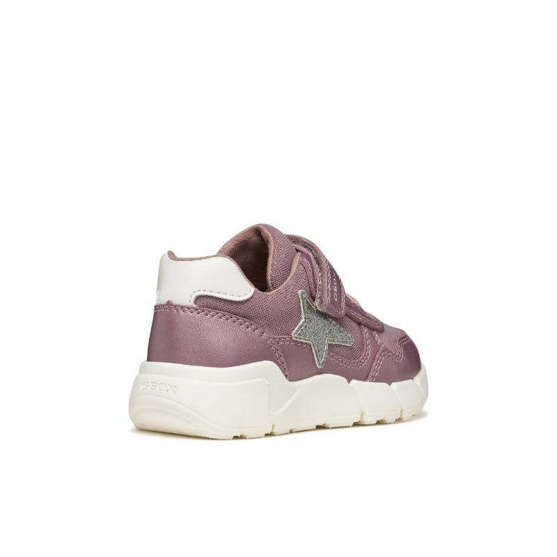 Geox Kids Geox Infants Girls Pink Lightweight Cushioned Flexyper Mini Sneakers - B566NB