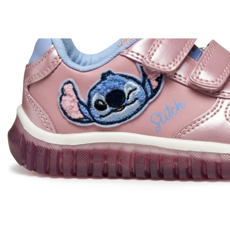 Geox Kids Geox Infants Girls Pink Lilo&Stitch Disney Sneakers -  B5661B