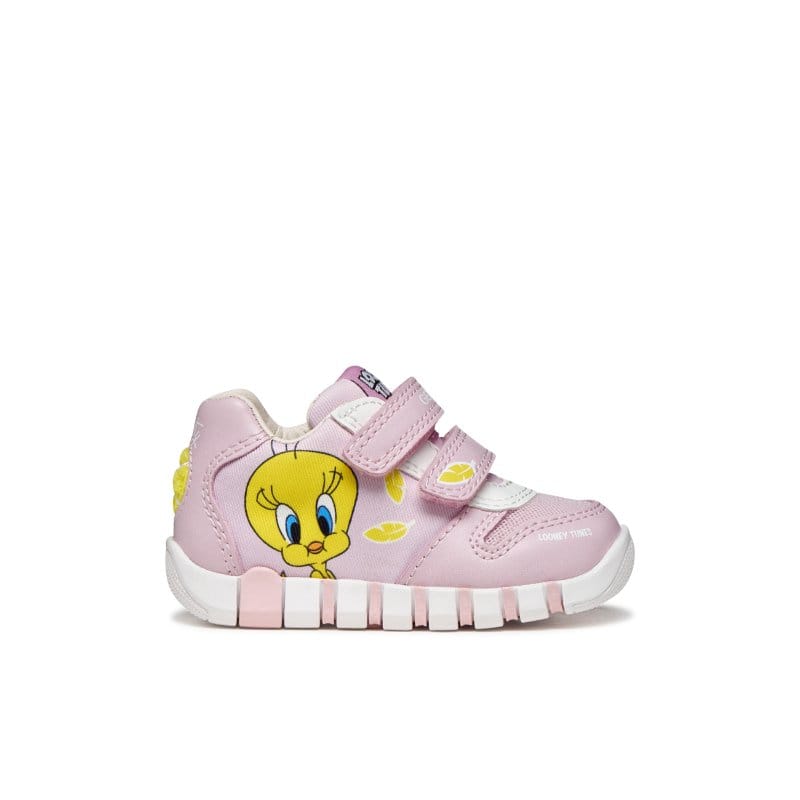 Geox Kids Geox Infants Girls Pink Looney Tunes Iupidoo Sneakers - B6558B