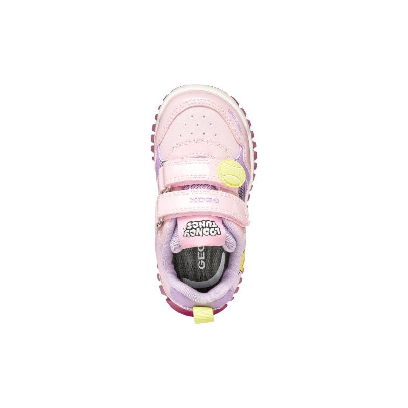 Geox Kids Geox Infants Girls Pink Looney Tunes Lightyloo Sneakers - B6561B