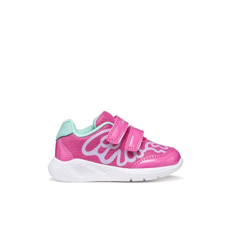 Geox Kids Geox Infants Girls Pink Velcro Strap Sprintye Sneakers -  B654TA