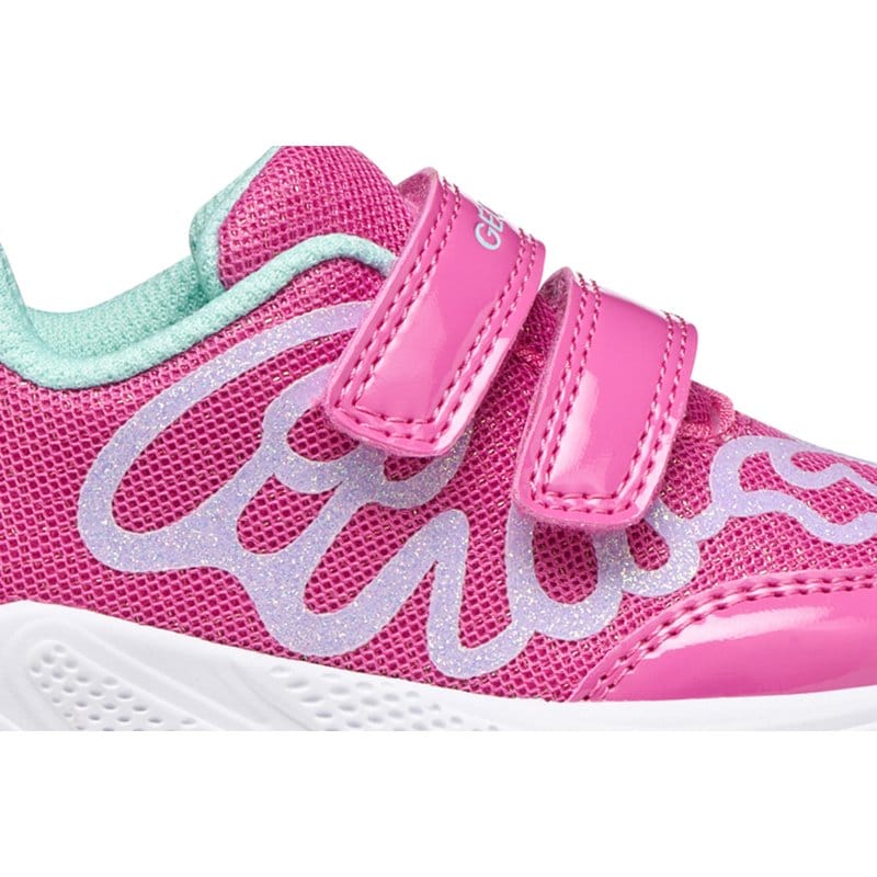 Geox Kids Geox Infants Girls Pink Velcro Strap Sprintye Sneakers -  B654TA