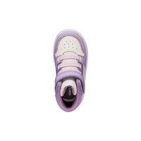 Geox Kids Geox Infants Girls Purple High Top Velcro Strap Eclyper Sneakers - B465MA