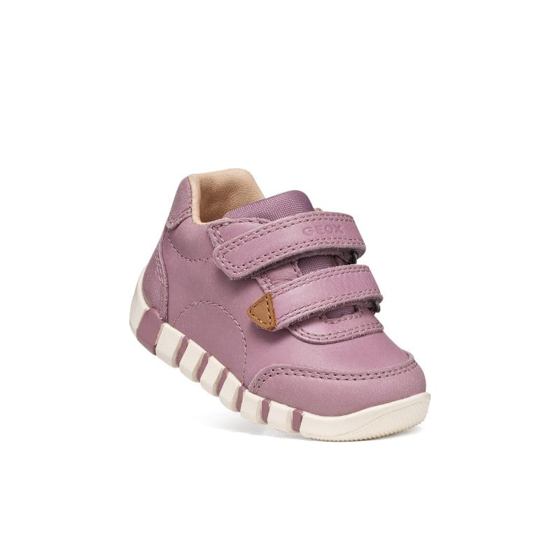 Geox Kids Geox Infants Girls Purple Velcro Strap Iupidoo Sneakers - B5658C