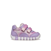 Geox Kids Geox Infants Girls Purple Velcro Strap Macchia Sneakers -  B3558A