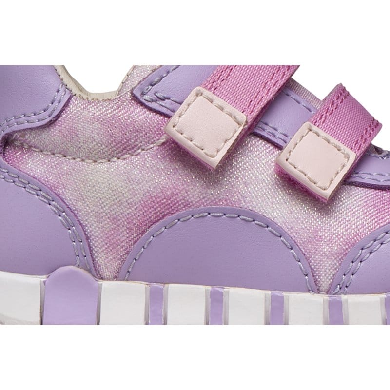 Geox Kids Geox Infants Girls Purple Velcro Strap Macchia Sneakers -  B3558A