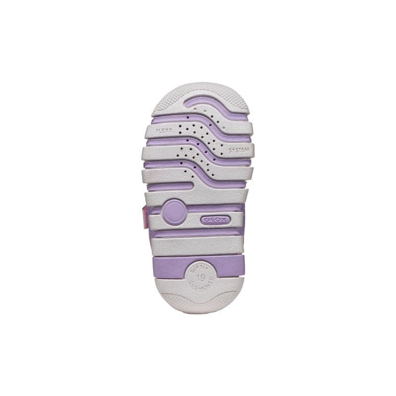 Geox Kids Geox Infants Girls Purple Velcro Strap Macchia Sneakers -  B3558A