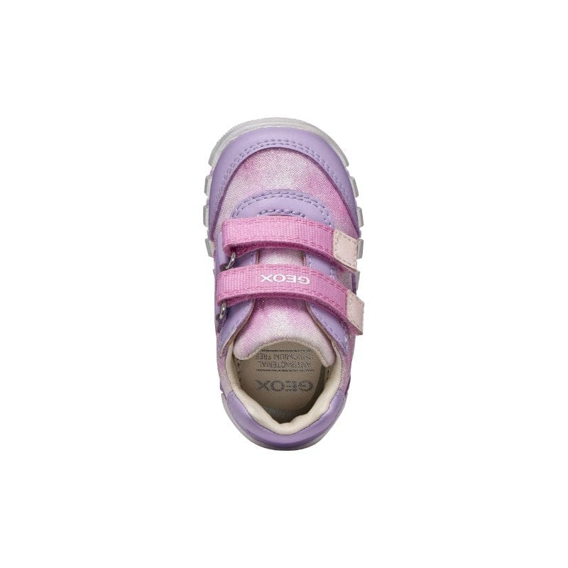Geox Kids Geox Infants Girls Purple Velcro Strap Macchia Sneakers -  B3558A