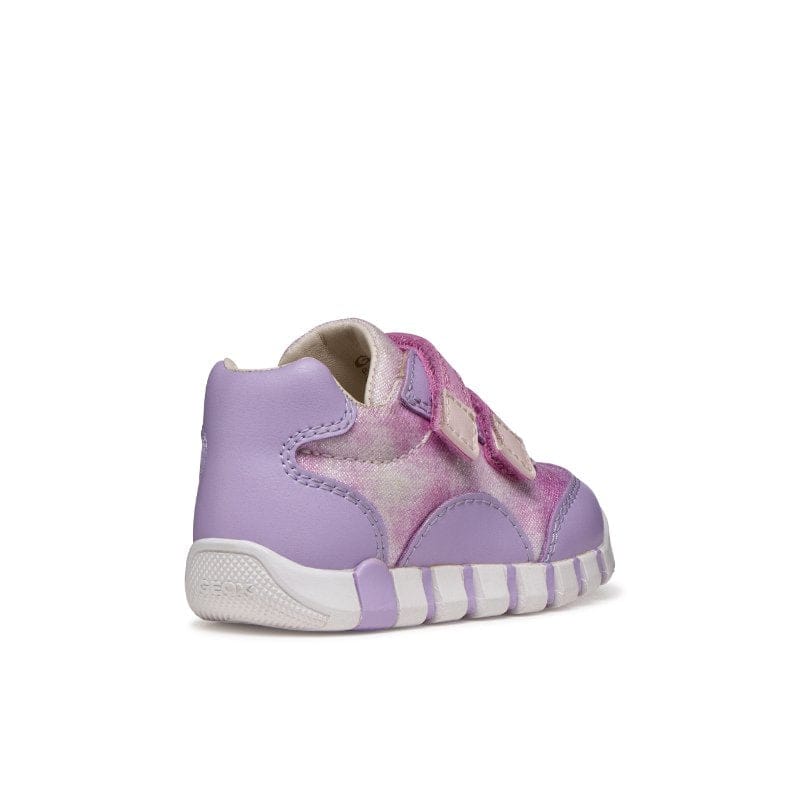 Geox Kids Geox Infants Girls Purple Velcro Strap Macchia Sneakers -  B3558A