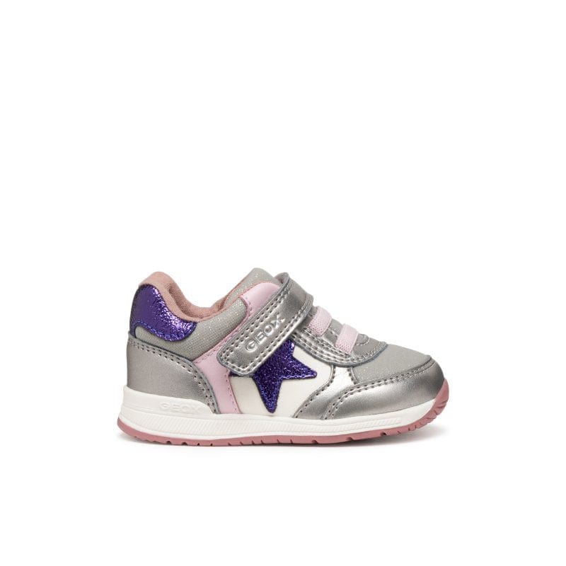 Geox Kids Geox Infants Girls Silver B Rishon Sneakers -  B560LA