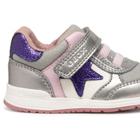 Geox Kids Geox Infants Girls Silver B Rishon Sneakers -  B560LA