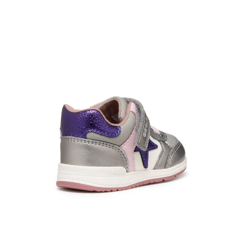 Geox Kids Geox Infants Girls Silver B Rishon Sneakers -  B560LA