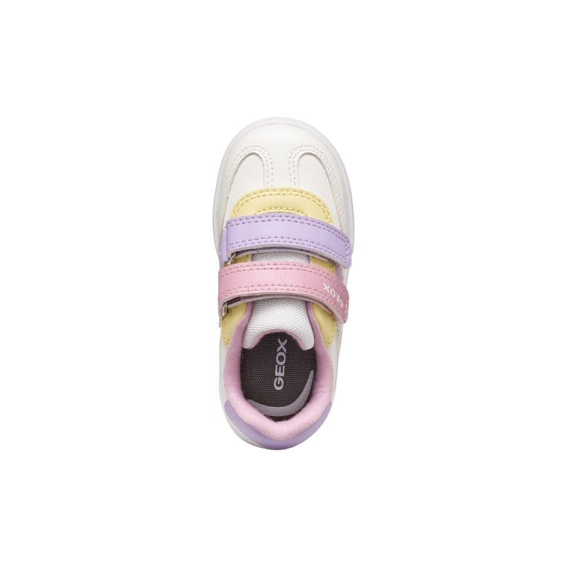Geox Kids Geox Infants Girls White Double Strap Eclyper Sneakers - B665MA