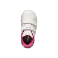Geox Kids Geox Infants Girls White Double Straps Eclyper Sneakers - B365MA