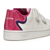 Geox Kids Geox Infants Girls White Double Straps Eclyper Sneakers - B365MA