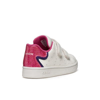 Geox Kids Geox Infants Girls White Double Straps Eclyper Sneakers - B365MA