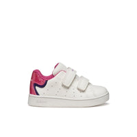 Geox Kids Geox Infants Girls White Double Straps Eclyper Sneakers - B365MA