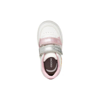 Geox Kids Geox Infants Girls White Riptape Closure Eclyper Sneakers -  B655MB