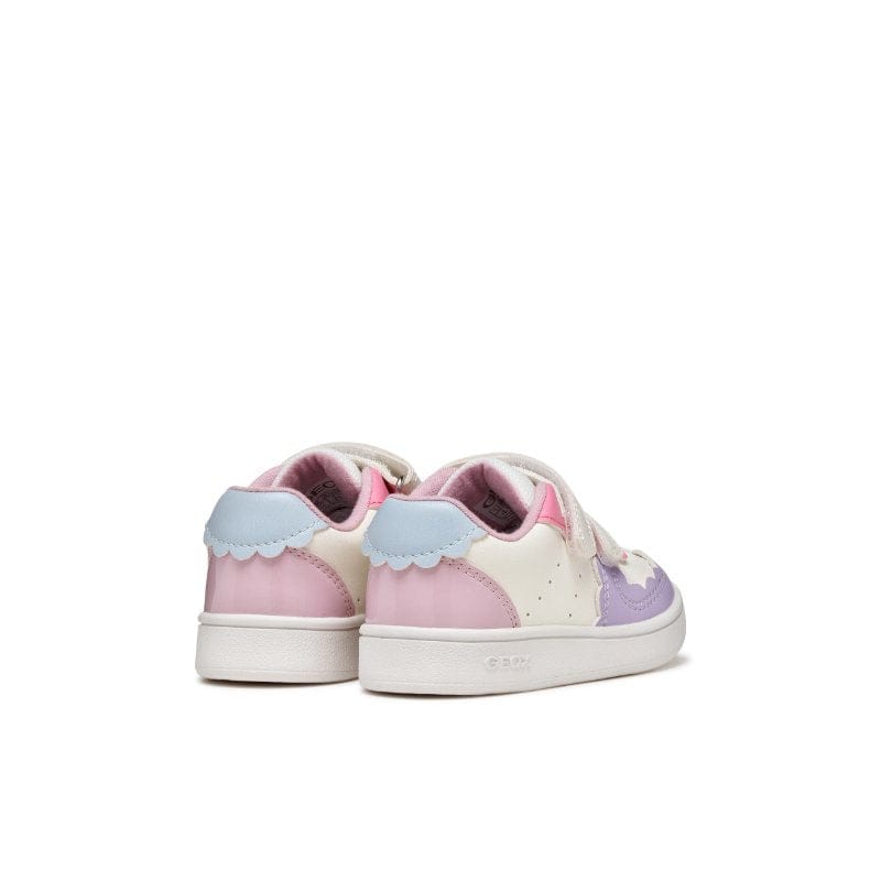Geox Kids Geox Infants Girls White with Straps Eclyper Sneakers - B555MA