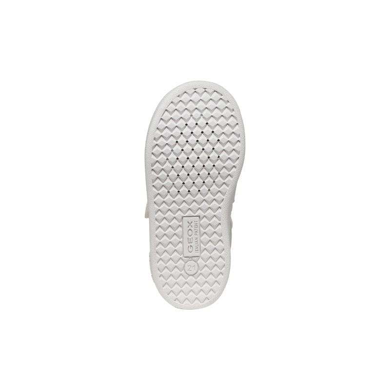 Geox Kids Geox Infants Girls White with Straps Eclyper Sneakers - B555MA