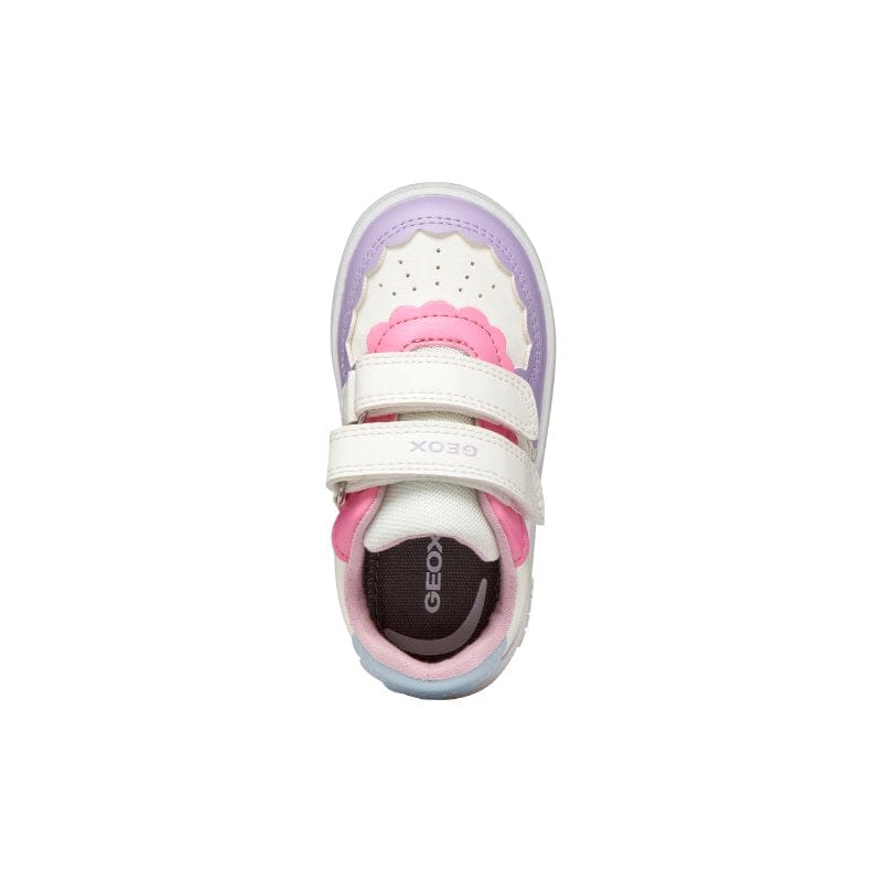 Geox Kids Geox Infants Girls White with Straps Eclyper Sneakers - B555MA