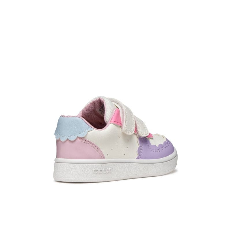 Geox Kids Geox Infants Girls White with Straps Eclyper Sneakers - B555MA