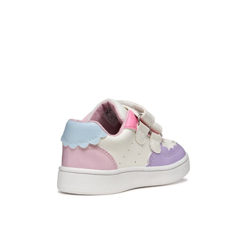 Geox Kids Geox Infants Girls White with Straps Eclyper Sneakers - B555MA