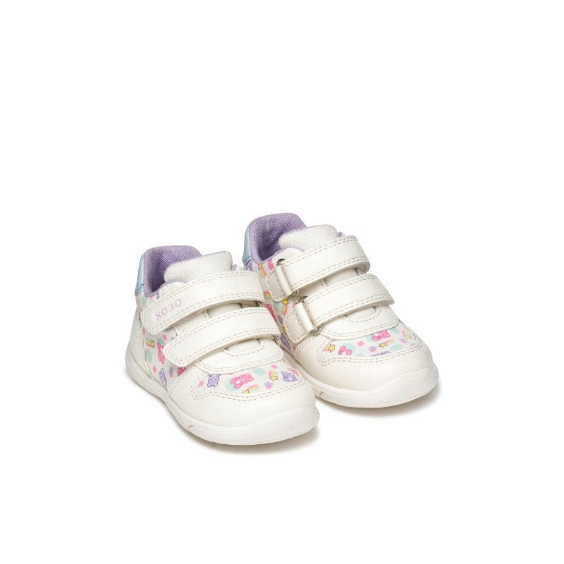 Geox Kids Geox Infants Girls White with Straps Zapito Sneakers - B556DA