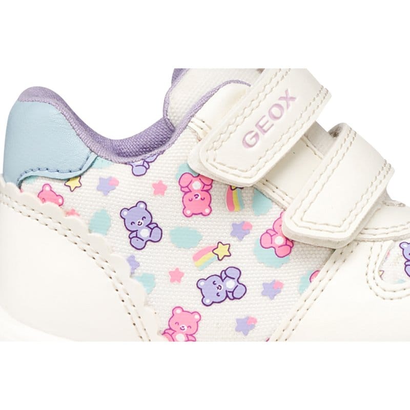 Geox Kids Geox Infants Girls White with Straps Zapito Sneakers - B556DA