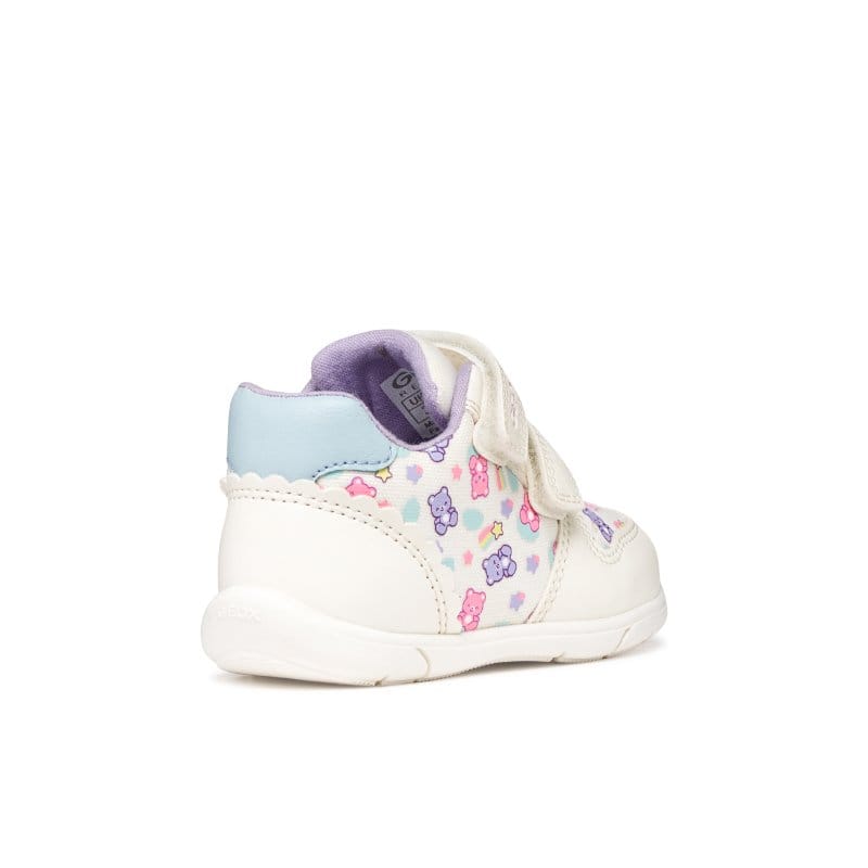 Geox Kids Geox Infants Girls White with Straps Zapito Sneakers - B556DA