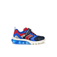Geox Kids Geox Junior Blue Ciberdron Boys Shoes With Lights J45LBC