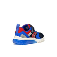 Geox Kids Geox Junior Blue Ciberdron Boys Shoes With Lights J45LBC