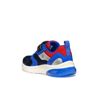 Geox Kids Geox Junior Blue Ciberdron Boys Shoes With Lights J45LBC