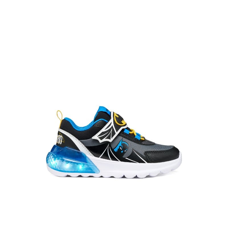 Geox Kids Geox Junior Boys Black Batman Activart Illuminus Sneakers - J66LYA