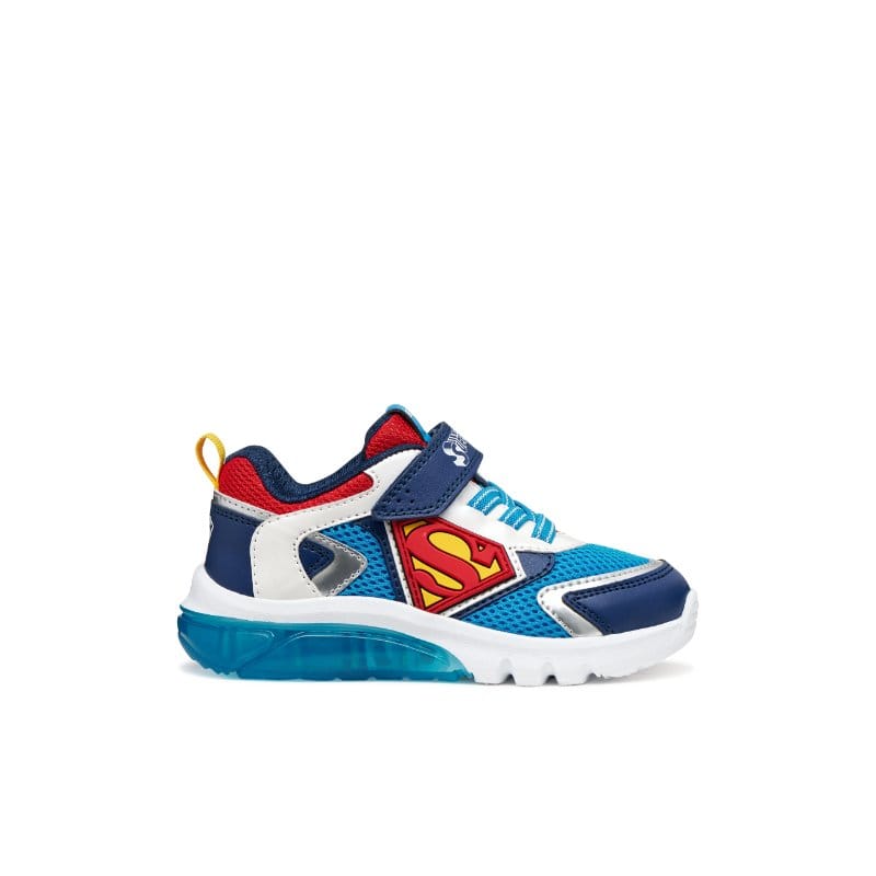 Geox Kids Geox Junior Boys Blue Superman Ciberdron Sneakers - J65LBB