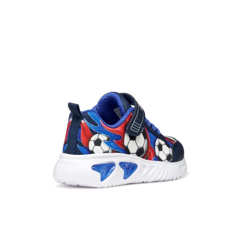 Geox Kids Geox Junior Boys Navy Lights Up Sole Assister Sneakers - J45DZB