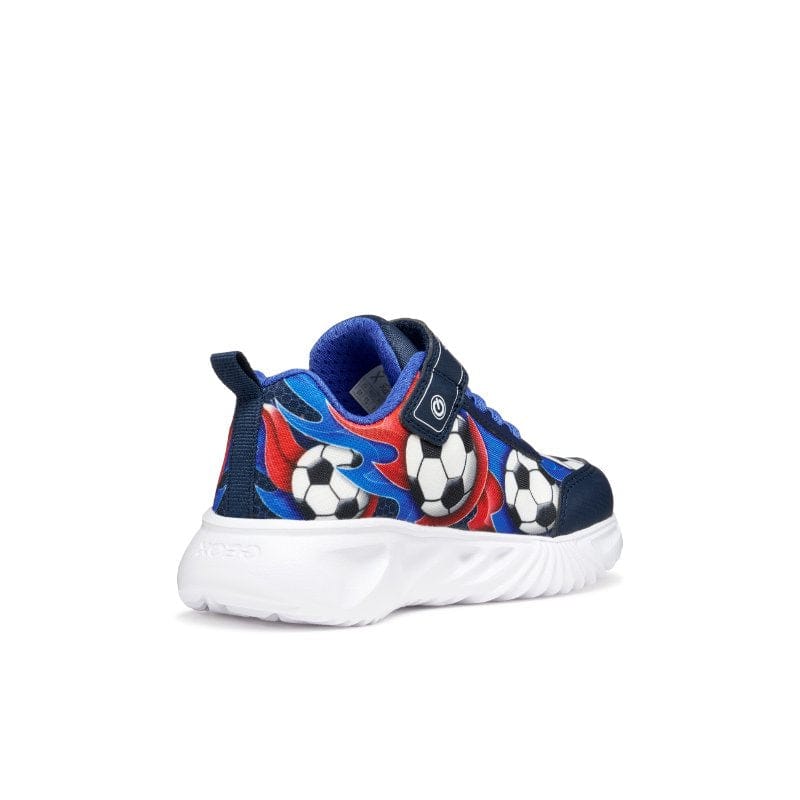 Geox Kids Geox Junior Boys Navy Lights Up Sole Assister Sneakers - J45DZB