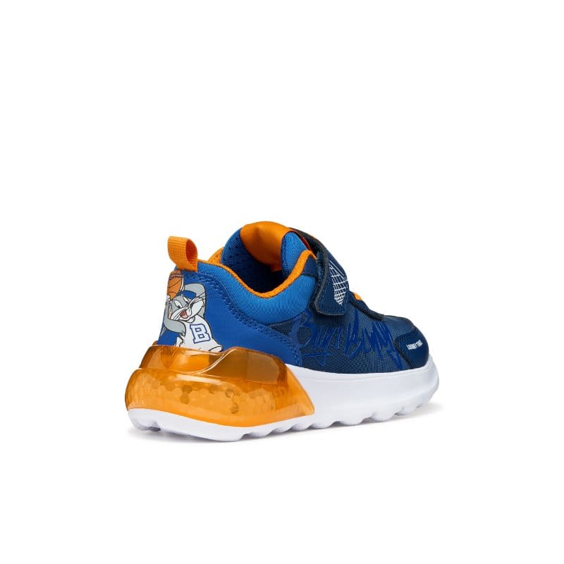 Geox Kids Geox Junior Boys Navy Looney Tunes Activart Illuminus Sneakers - J65LYA
