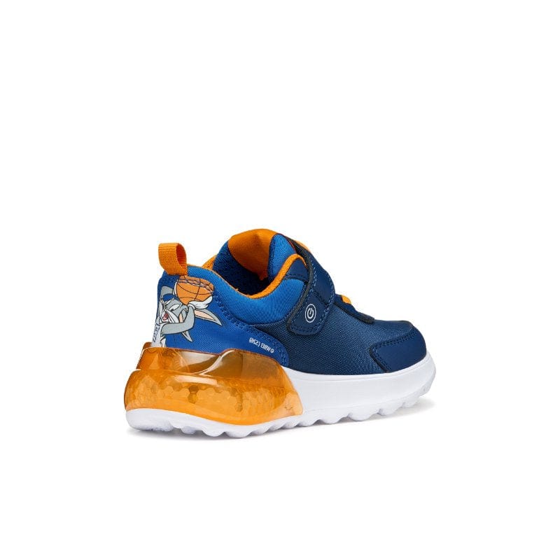 Geox Kids Geox Junior Boys Navy Looney Tunes Activart Illuminus Sneakers - J65LYA