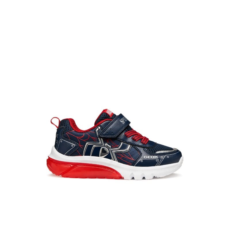 Geox Kids Geox Junior Boys Navy Spider Man Ciberdron Sneakers - J65LBC