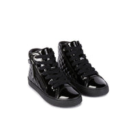 Geox Kids Geox Junior Girl Black Kalispera High Top Sneakers - J944GD