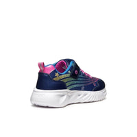 Geox Kids Geox Junior Girl Blue Assister With Lights Sneakers -  J56E9B