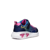 Geox Kids Geox Junior Girl Blue Assister With Lights Sneakers -  J56E9B