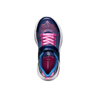Geox Kids Geox Junior Girl Blue Assister With Lights Sneakers -  J56E9B