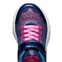 Geox Kids Geox Junior Girl Blue Assister With Lights Sneakers -  J56E9B