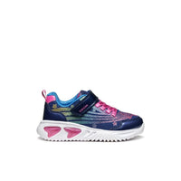 Geox Kids Geox Junior Girl Blue Assister With Lights Sneakers -  J56E9B