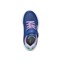 Geox Kids Geox Junior Girl Blue Riptape Closure Canvas Sprintye Sneakers - J55FWA