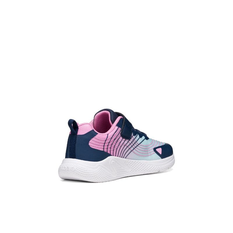 Geox Kids Geox Junior Girl Blue Velcro Strap Sprintye Sneakers - J66FWB